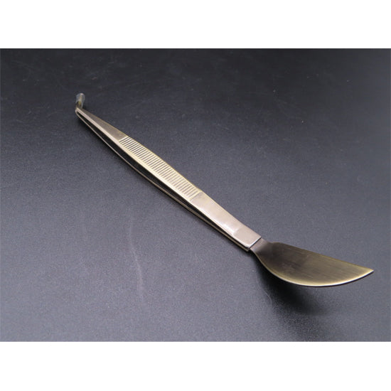 Stainless steel bonsai tweezers bronze C