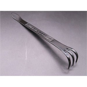 Stainless steel Bonsai rake and spatula black