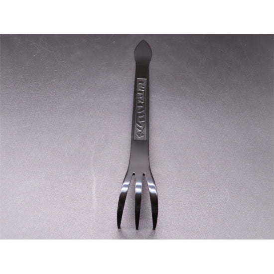 Stainless steel Bonsai rake and spatula black