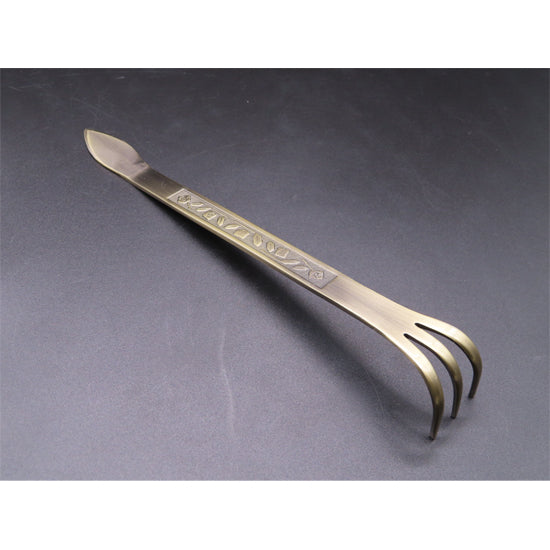 Stainless steel Bonsai rake and spatula bronze