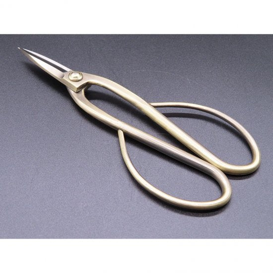 Bronze long handled bonsai scissors